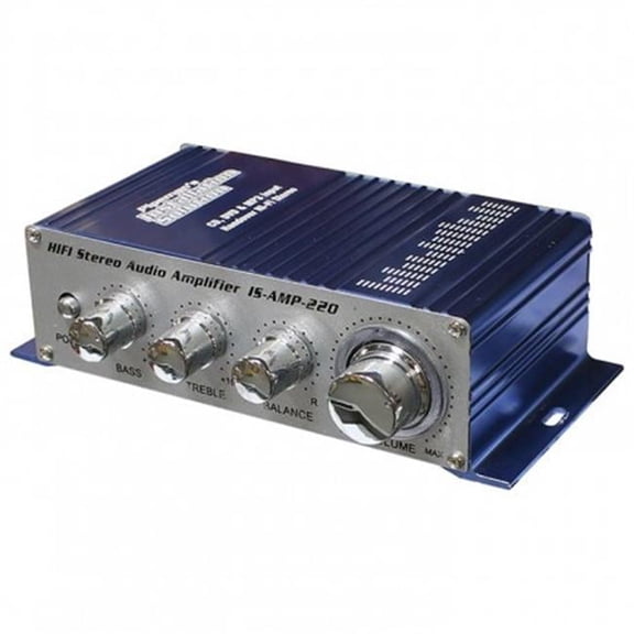 2 Channel Stereo PA Mini Amplifier 4 to 16 Ohm 20 Watt 3.5 Aux Input USB