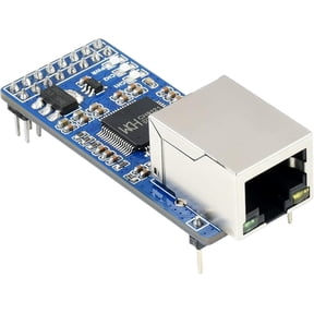 2-Channel UART to Ethernet Converter, Serial Port Transparent Transmission Module UART TTL and RJ45 Ethernet Bi-Directional Transmission, with Control Pin for /Arduino/STM32,ect.