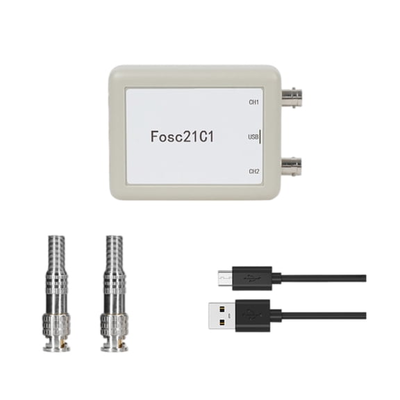 2 Channel USB Oscilloscope with 1MHz Sampling and Triggering, for Electronic Testing and Projects