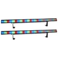 thumbnail image 1 of (2) Chauvet COLORSTRIP 4 Channel DMX LED DJ Light Bar Effects Color Strip x 2, 1 of 9