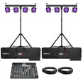 thumbnail image 1 of (2) Chauvet DJ 4BAR ILS Complete Wash Lighting Solutions with 3-Channel LED DMX Controller Package, 1 of 9