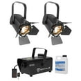 thumbnail image 1 of (2) Chauvet DJ EVE TF-20 LED Par Can Lights w/Barn doors+Fogger+Fluid, 1 of 11