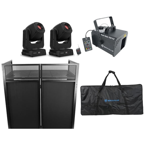 2) Chauvet DJ Intimidator Spot 360XIP Outdoor RF Moving Head Lights+Facade+Hazer