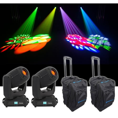 (2) Chauvet DJ Intimidator Spot 375Z IRC 150w LED Moving Head Lights+(2) Bags