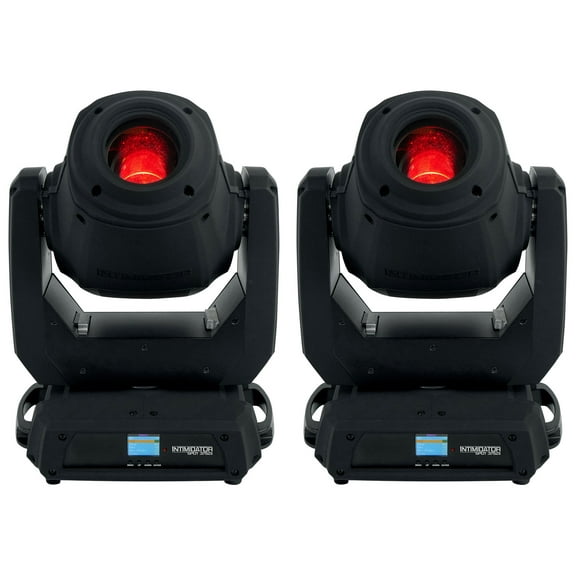 (2) Chauvet DJ Intimidator Spot 375ZX Compact LED DMX Moving Head Lights 375Z X