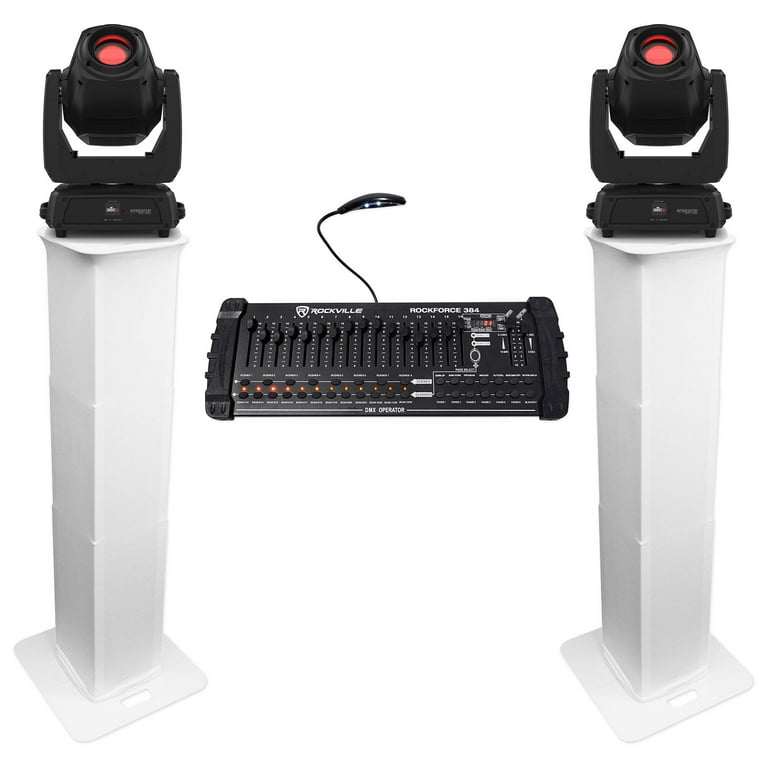 コントローラー 2) Chauvet DJ Intimidator Spot 475ZX Moving Head Lights+Totems+DMX