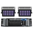 thumbnail image 1 of (2) Chauvet DJ LED Shadow 2 ILS Black Lights w/Eye Candy Effects+DMX Controller, 1 of 17