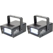 2 Chauvet DJ MINI STROBE LED Compact Strobe Lights With Austable Strobe Rate