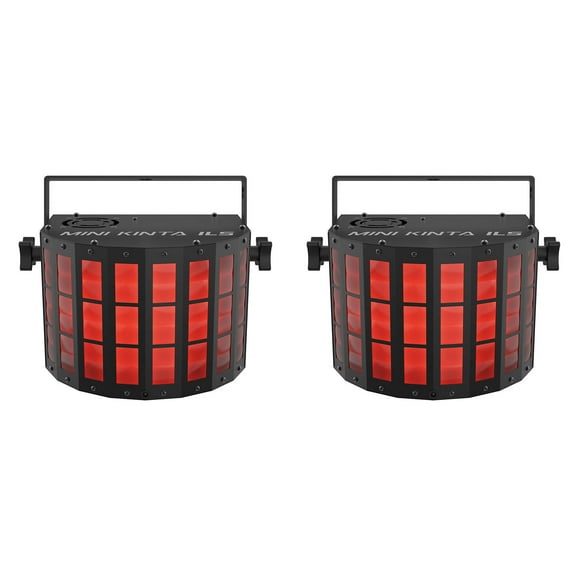 (2) Chauvet DJ Mini Kinta ILS RGBW LED Party/Stage Effect Lights D-Fi USB/DMX