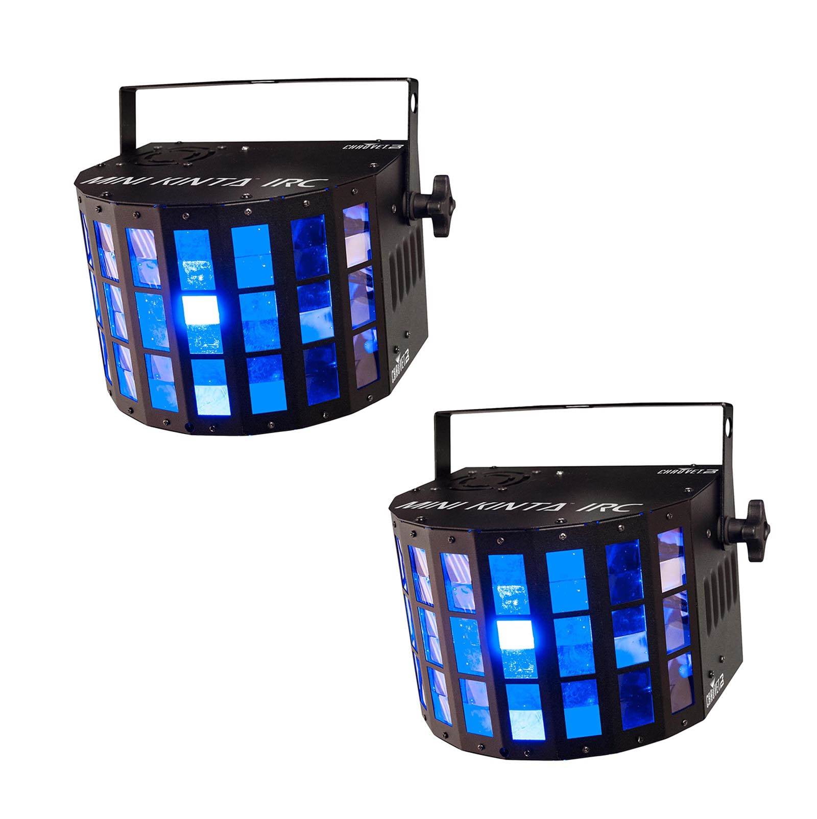 2 Chauvet DJ Mini Kinta IRC LED RGBW Sharp Beams Derby DMX Ambient