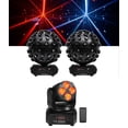 thumbnail image 1 of (2) Chauvet DJ Rotosphere Q3 Mirror Ball Dance Floor Effect Lights+Moving Head, 1 of 11