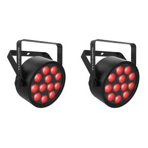 (2) Chauvet DJ SlimPAR Q12 ILS RGBA D-Fi USB DMX Par Can Party/Stage Wash Lights