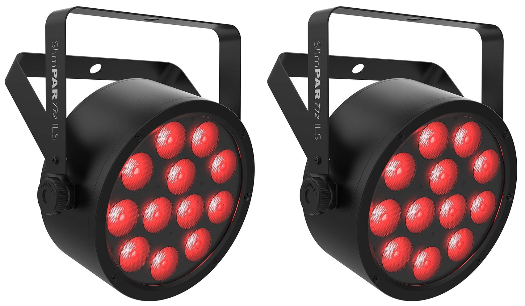 (2) Chauvet DJ SlimPAR T12 ILS RGB LED D-Fi USB DMX Par Stage/Party Wash Lights