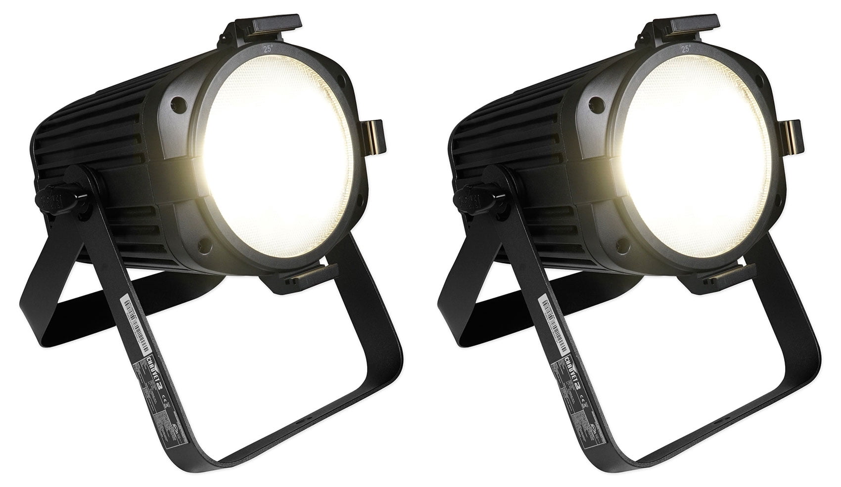 2 Chauvet EVE P-100 WW Warm White D-Fi USB DMX Wash Stage Video Broadcast Lights