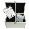 thumbnail image 1 of (2) CheckOutStore Aluminum CD/DVD Media Hanging Sleeves Storage Box (Holds Up To 200 Discs) (Silver), 1 of 5