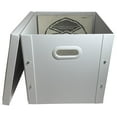thumbnail image 1 of 2 CheckOutStore White 12" LP Vinyl Record 33 RPM Storage Box, 1 of 4