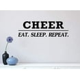 thumbnail image 1 of #2 Cheer Eat Sleep 23 X 7 Vinyl Wall Quote Music Sticker Decal Art Decor Motivational Inspirational Decorative Lettering Love Hearts, 1 of 1