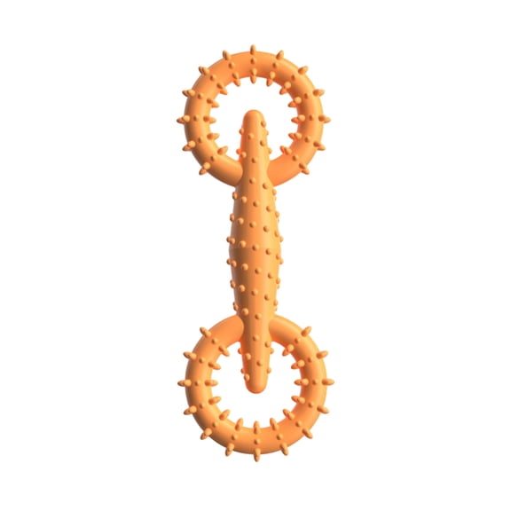 2. Chewproof Rubber Bone Dog Toy For Teeth Hygiene - Aggressive Chewer Approved Interactive Chewing Exercise Enrichment