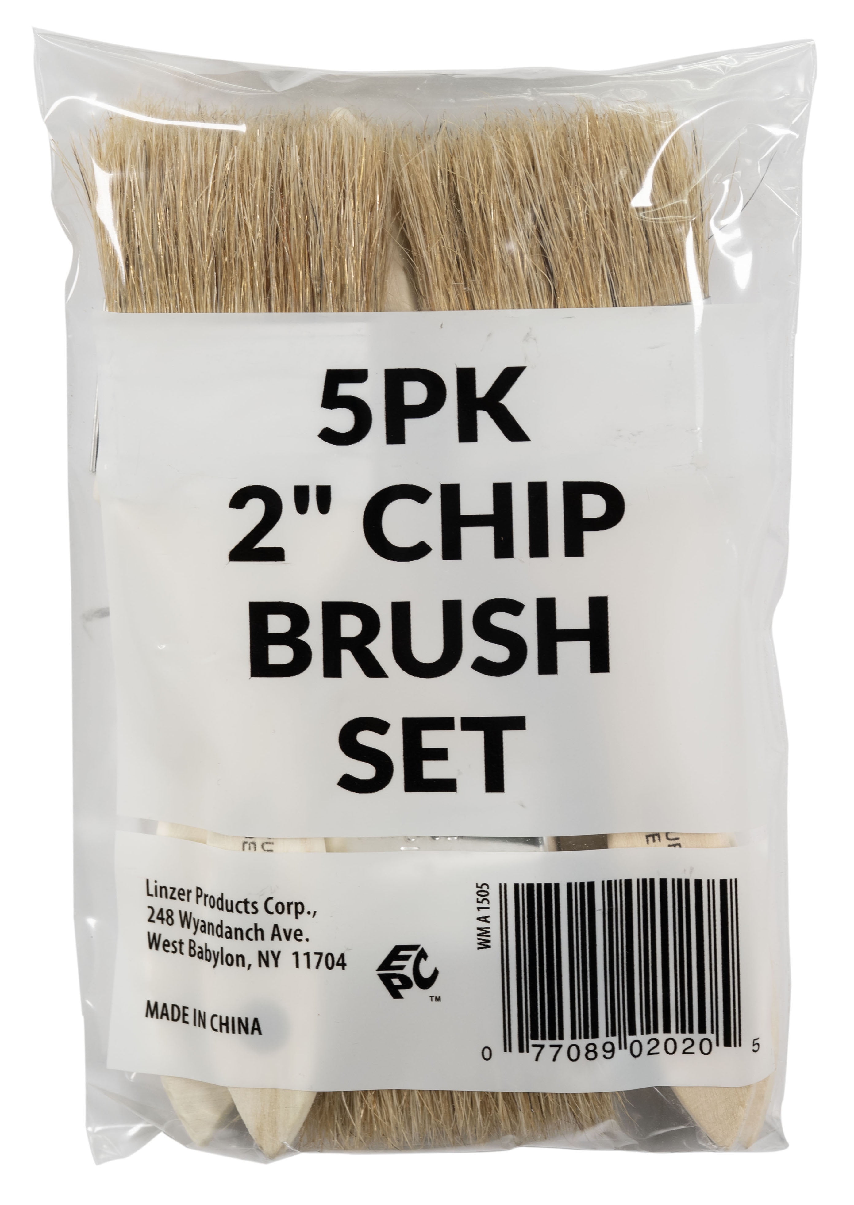 2" Chip Brush Set-5 Pack