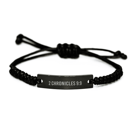 2 Chronicles 9 9 Bracelet 2 Chronicles 9:9 Gift Bible Verse Scripture Stainless Steel Bracelet