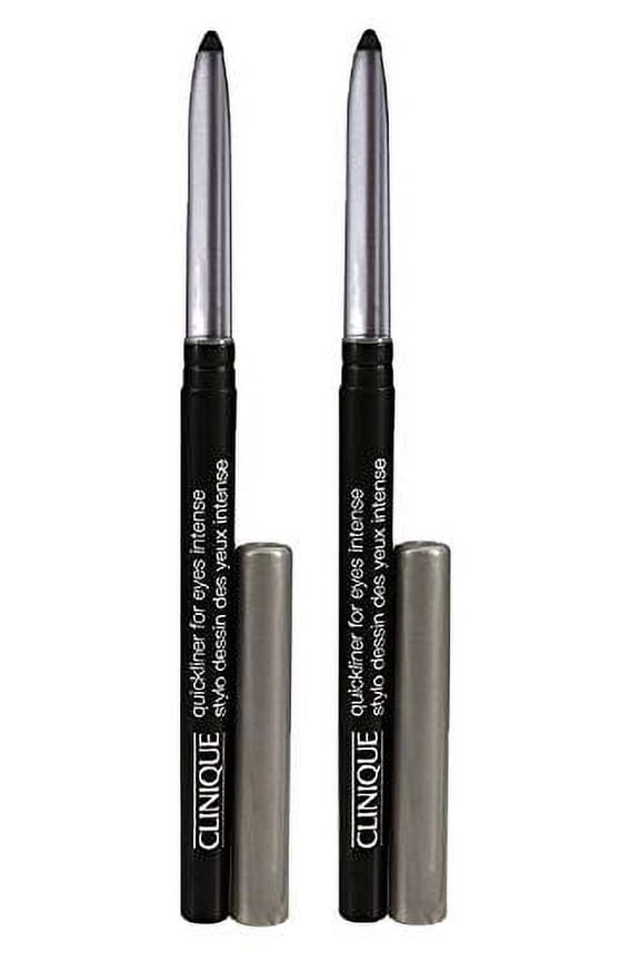 2 Clinique Quickliner for Eyes Intense Eye Liner - Travel Size 0.005 oz. / 0.14g Each, Unboxed