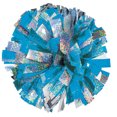 thumbnail image 1 of 2-Color Holographic Mix Youth Cheer Pom - Columbia/Silver, 1 of 1