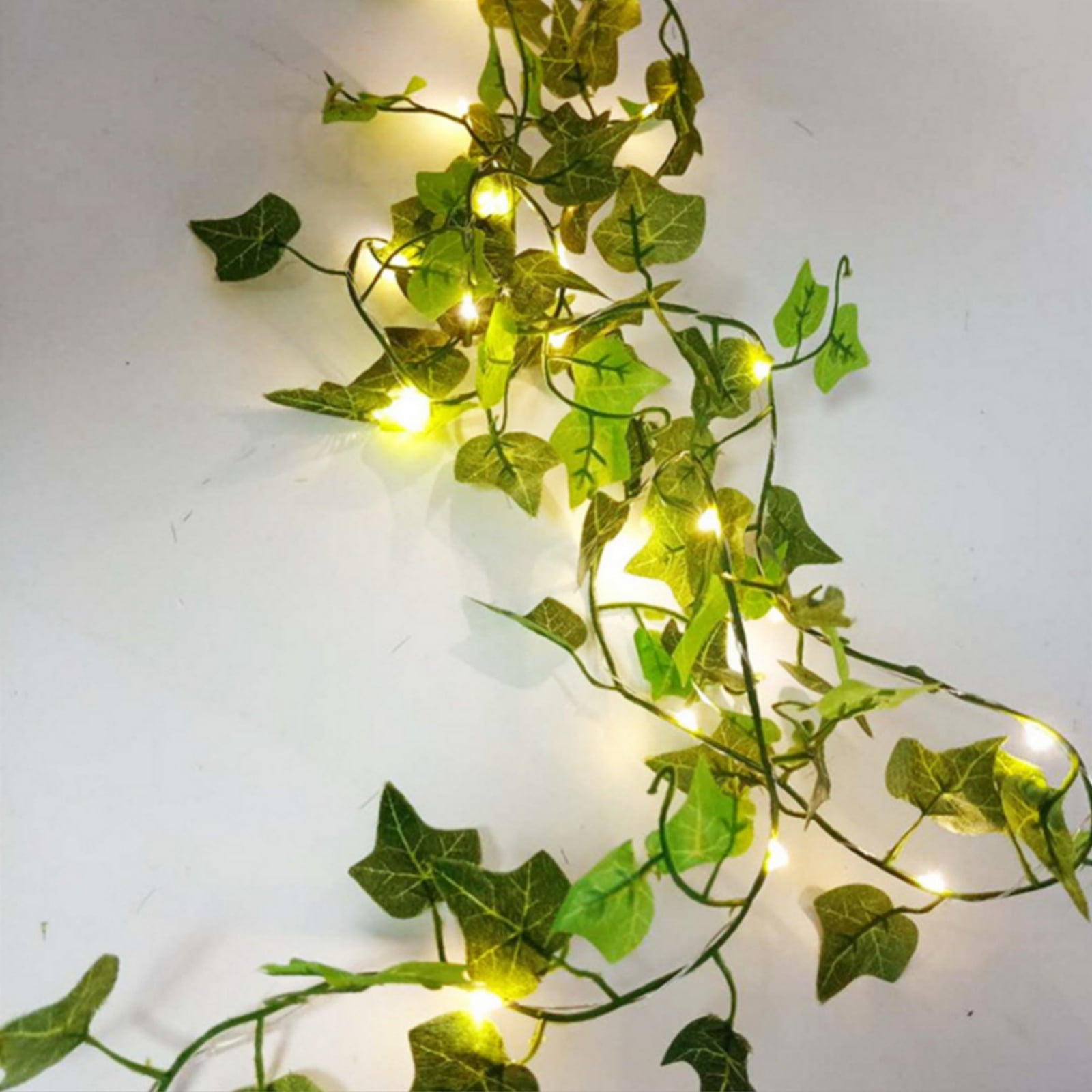 2 Color Maple Leaf Green Vine String Light for Room Decor, Fake Plants Vine Hanging Garland, for ...