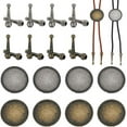 thumbnail image 2 of 28Pcs Bolo Tie Tips Replacement End Caps, 4 Style Alloy Long Bolo 2 of 10