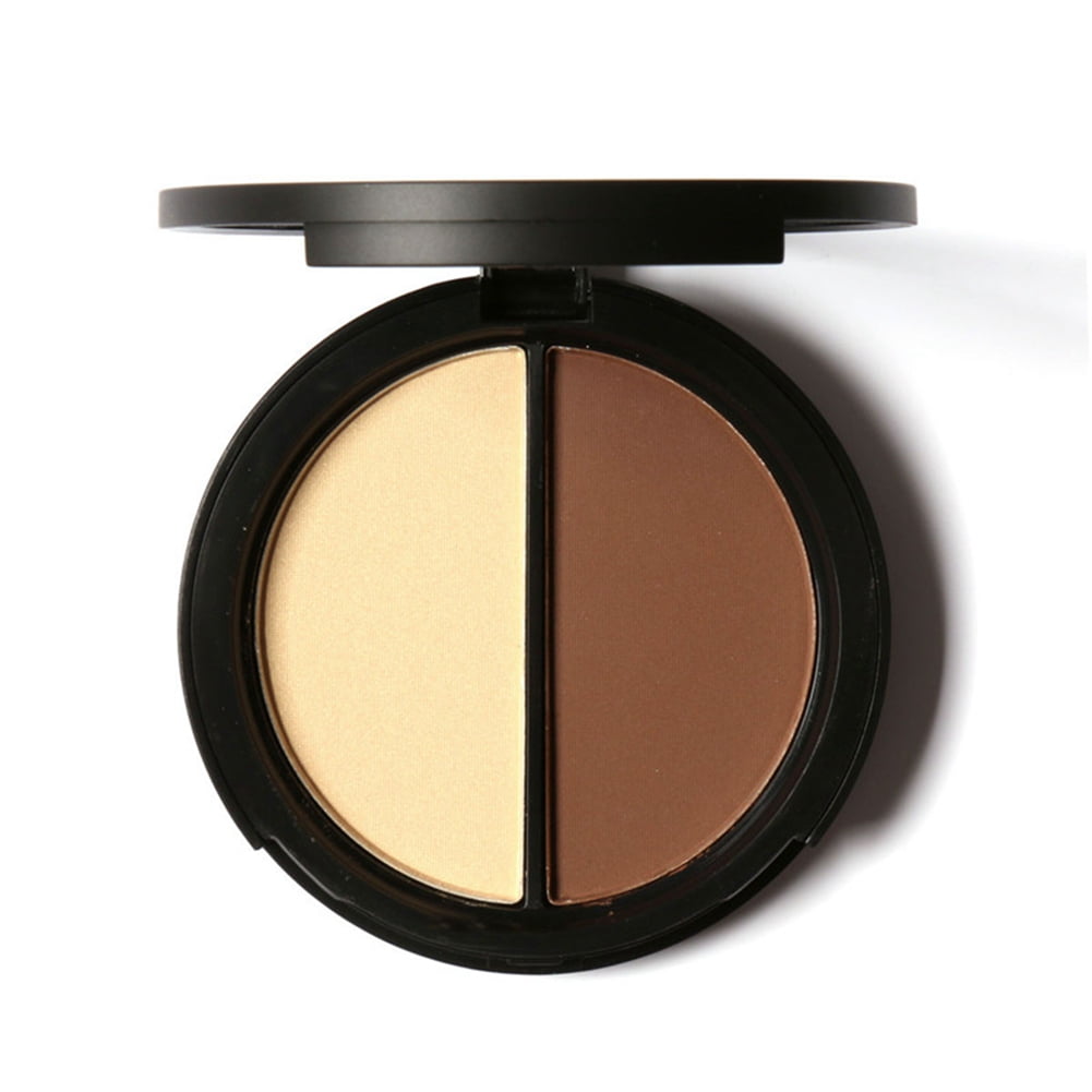 2 Colors Face Powder Contour Bronzer Palettes Face Makeup Concealer