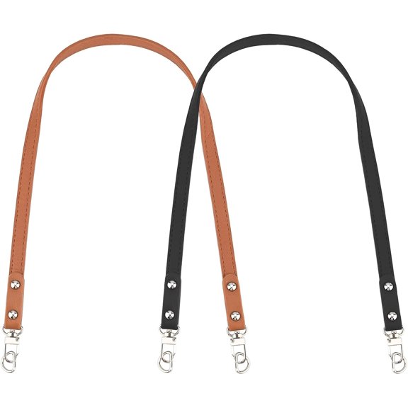 2 Colors Leather Purses Strap 26.7 Inch PU Leather Bag Handle Replacement Handbag Handle Leather Clutch Bag Tote Bag Handle Shoulder Bag Strap with D Rings for DIY Handmade Bag Making Colorful