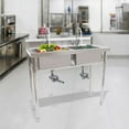 thumbnail image 1 of 2 Compartment Commercial Sink For Garage / Restaurant / Kitchen Stainless Steel, 1 of 11
