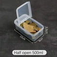thumbnail image 1 of 2 Compartment Food Storage Containers for Refrigerator, Clear Plastic Kitchen Pantry Airtight Food Storage Containers, Home Storage Jars with Lids, 1 of 9