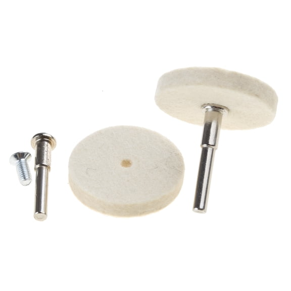 2" Compressed Wool Fabric Disc Polishing Buffing Pads Wheel Wool Polishing Wheel for Polishing of Jadeite, Jades, Agate