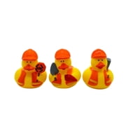 2" Construction Workers Rubber Ducks Dozen