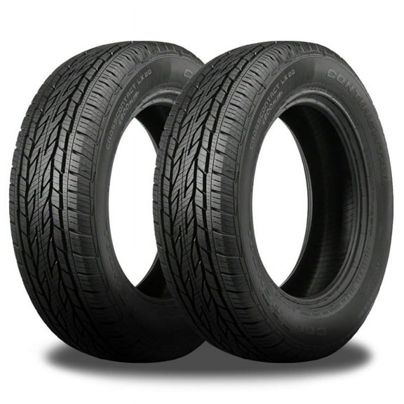 2 Continental CrossContact LX20 255/55R20 107H All Season 70K Mi Warranty 15571080000 / 255/55/20 / 2555520
