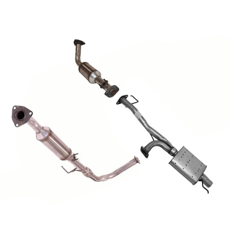 (2) Converters + Muffler for Toyota Tundra Only With Federal Emissions 00-02