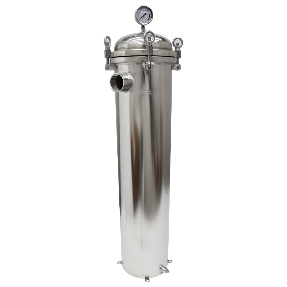 #2 Convex Cover Flat-Bottomed Bag Filter Housing DN50NPT Inlet Outlet ...