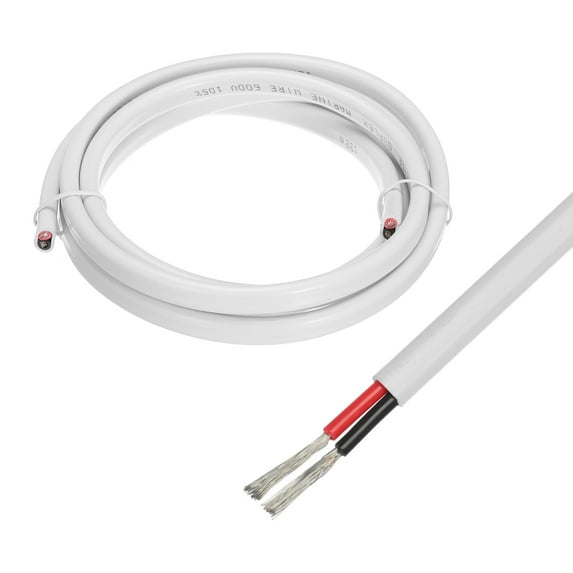 2 Core 12AWG Duplex Marine Wire 6 Ft Tinned Copper Insulated Boat Cable with Jacket for Boat Marine Speakers