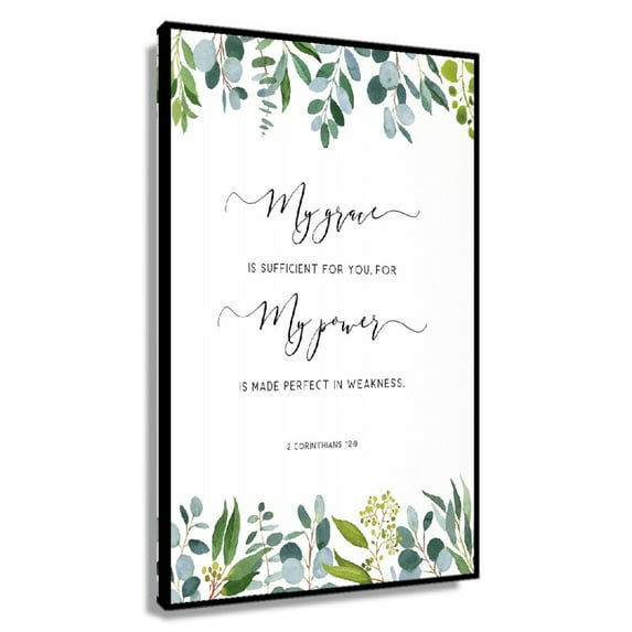 2 Corinthians 12 9 Bible Verse Wall Art, Printable Wall Art Scripture Christian Art Decor, Digital Print Niv My Grace Is Sufficient for You