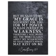 thumbnail image 1 of 2 Corinthians 12:9 Made Perfect in Weakness Christs Power Rests in Me Christian Bible Verse Quote Scripture Typography Large Wall Art Poster Print Thick Paper 18X24 Inch, 1 of 5
