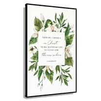 2 Corinthians 5 17 Christian Wall Art Printable Watercolor Greenery Scripture Poster Bible Verse Print Christian Home Decor, The New Is Here