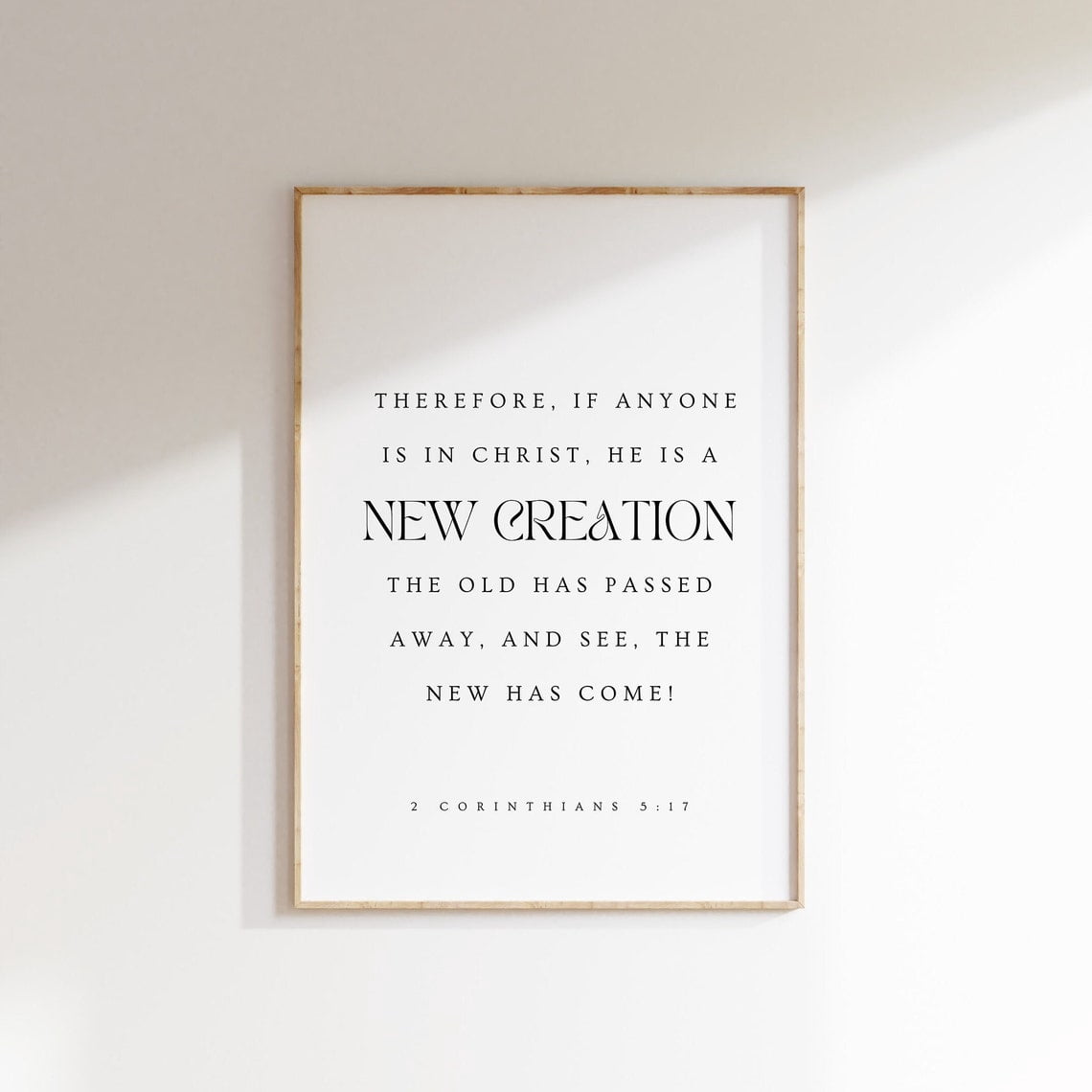 2 Corinthians 5:17 Therefore If Anyone Is In Christ He Is A New ...