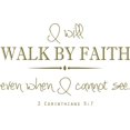 thumbnail image 1 of 2 Corinthians 5:7 Religious Decal - Vinyl Wall Bible Sticker - 20"x12", 1 of 4