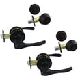 thumbnail image 1 of 2 - Cosmas 30 Series Oil Rubbed Bronze Entry Lever with Matching Single Cylinder Deadbolt Combo Packs Keyed Alike (We Key Lock Orders Alike for Free), 1 of 1