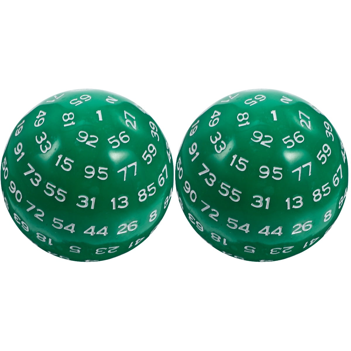 2 Count 100 Sided Dice D100 Number Prop Kids Plaything Mini Cubes Board Game Lightweight