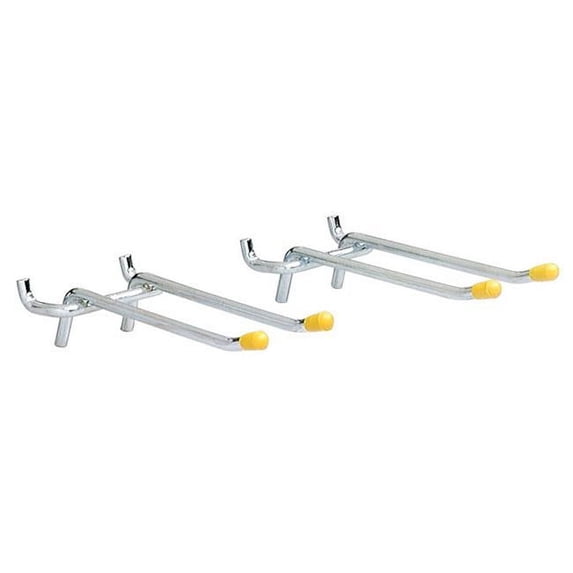 2 Count 4 in. Double Arm Pegboard Hooks