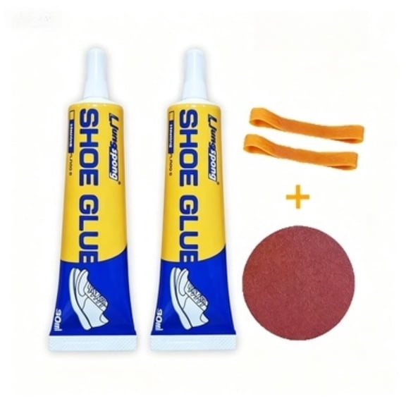 2 Count 60ml Professional Strong Shoe Repair Glue, Waterproof Fast-Setting Adhesive for Sneakers, Leather Boots, Athletic Shoes and Outdoor Household Repair
