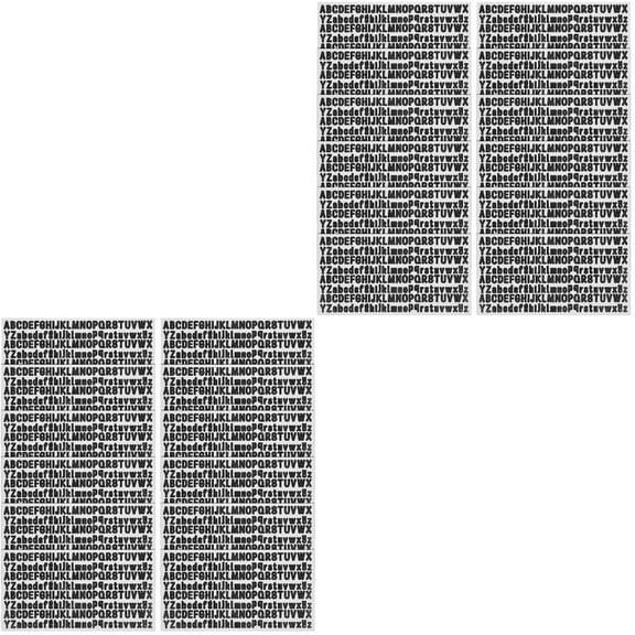 2 Count Adhesive Letters Pocket Decorative Stickers