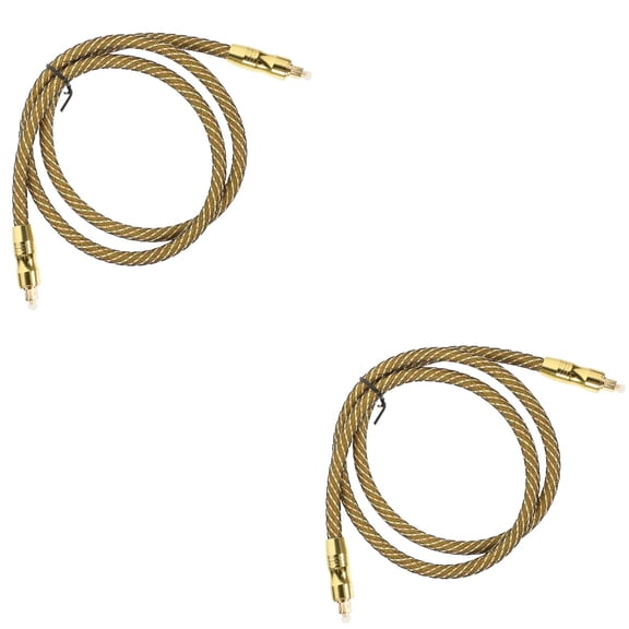 CIMAXIC Golden Optical Audio Cable for Home Theater, Scratch-Proof, Durable 2Pcs