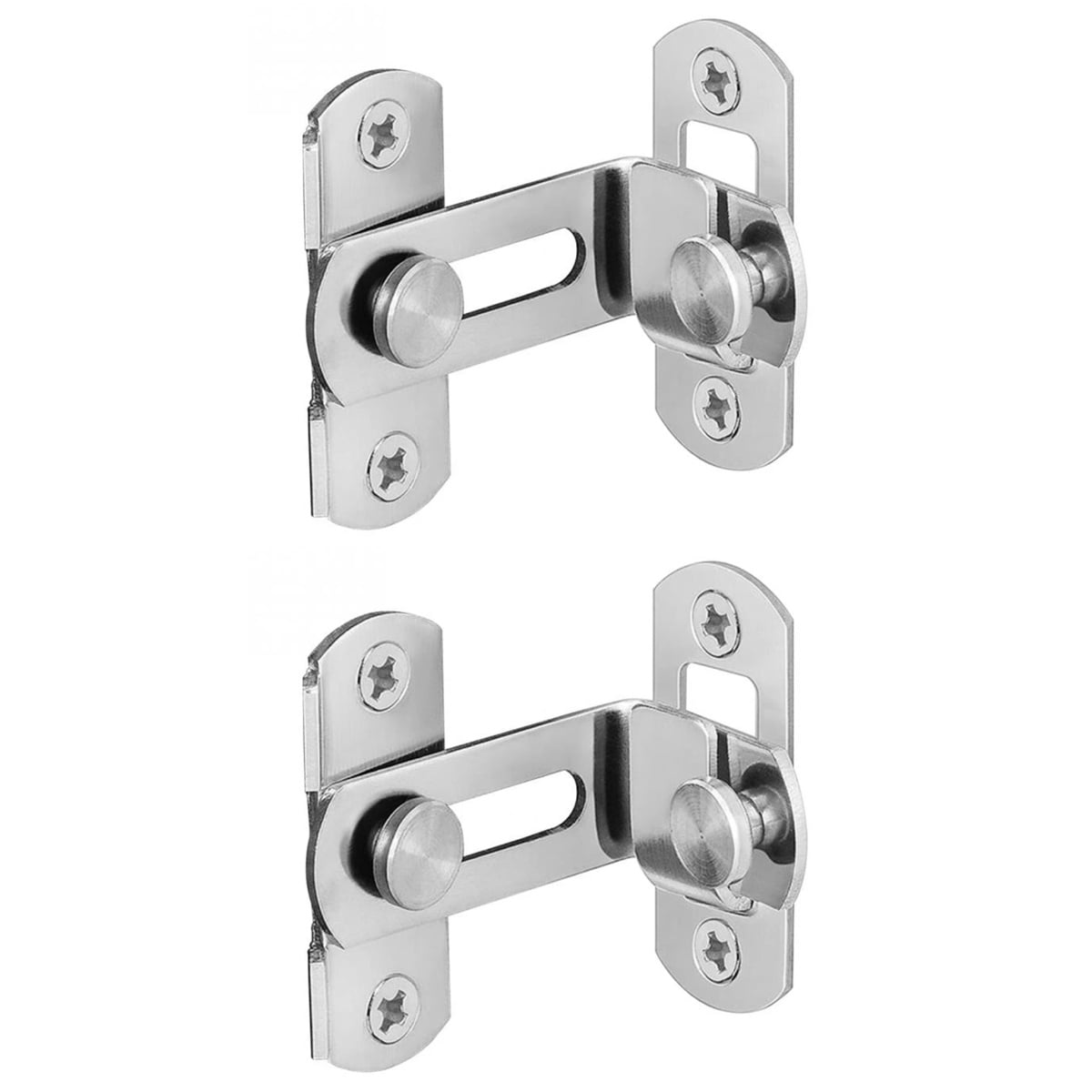 2 Count Barn Door Latch Locks for Doors Flip Bolt Outdoor Gate Flips